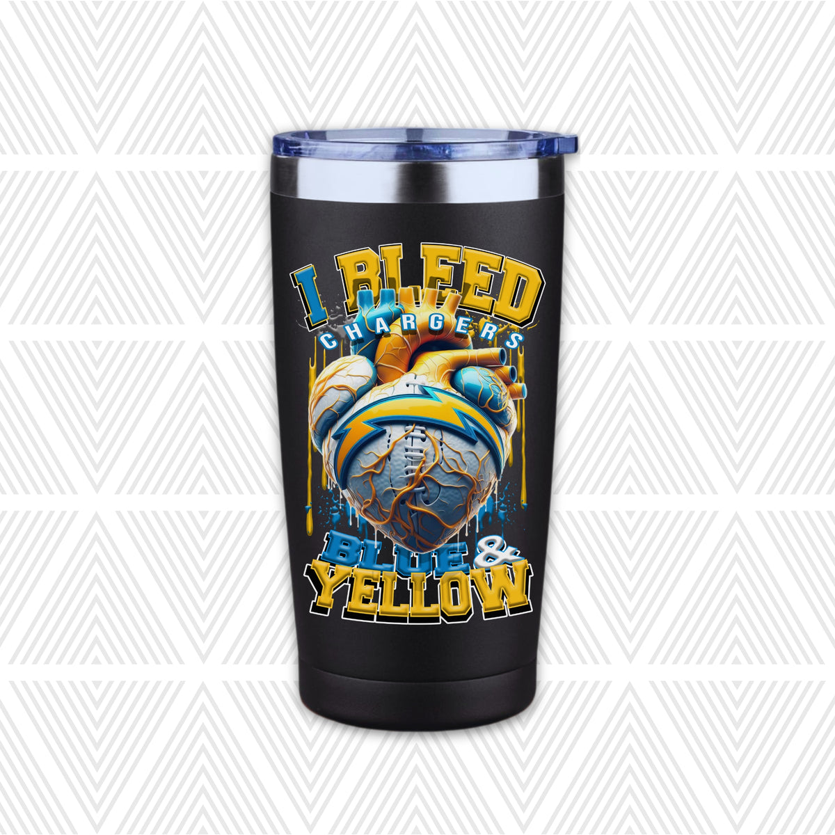 I Bleed Football Team 20oz Tumbler