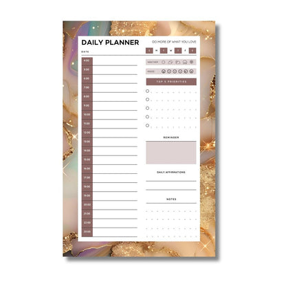 Golden Desktop Daily Planner • 6 x 9"