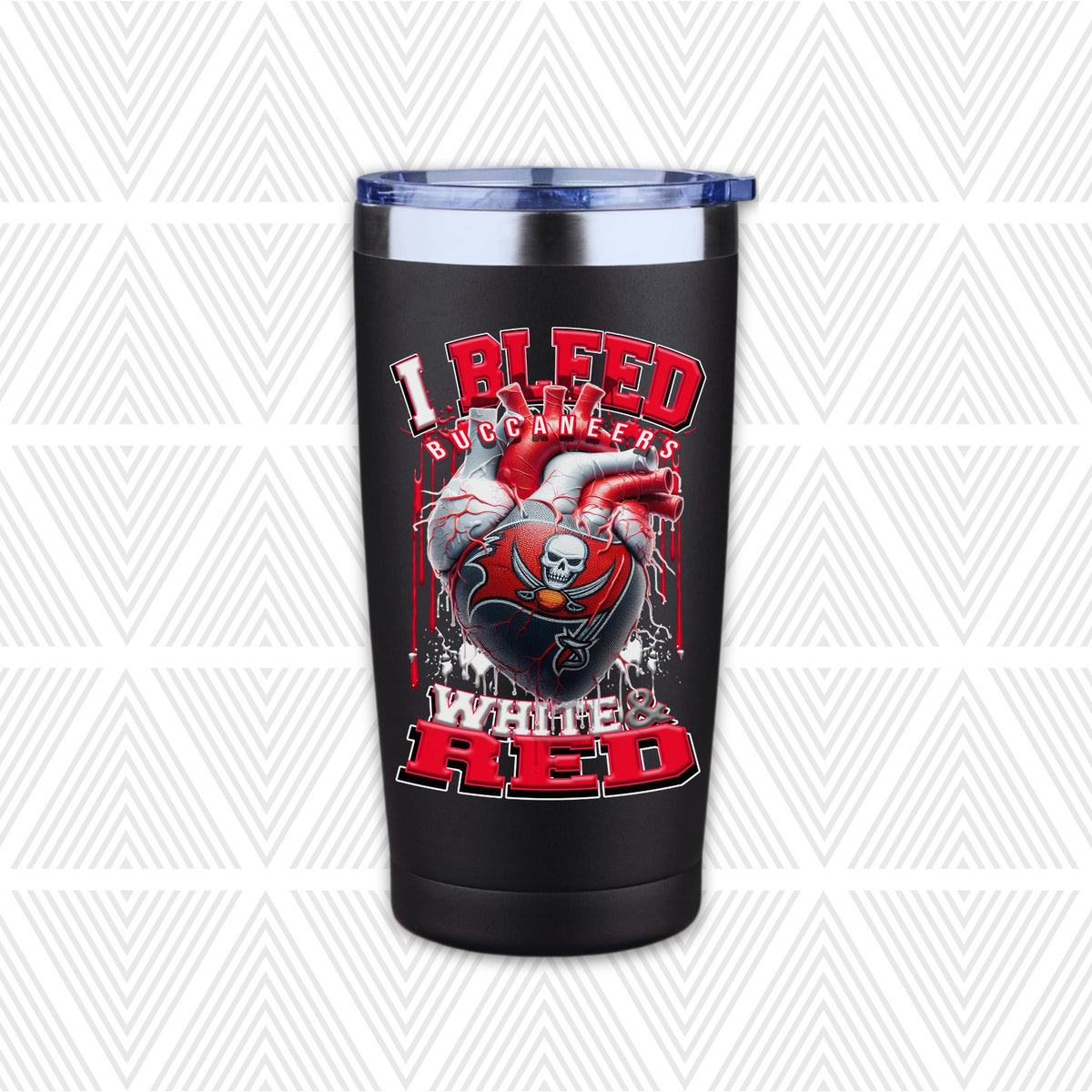 I Bleed Football Team 20oz Tumbler
