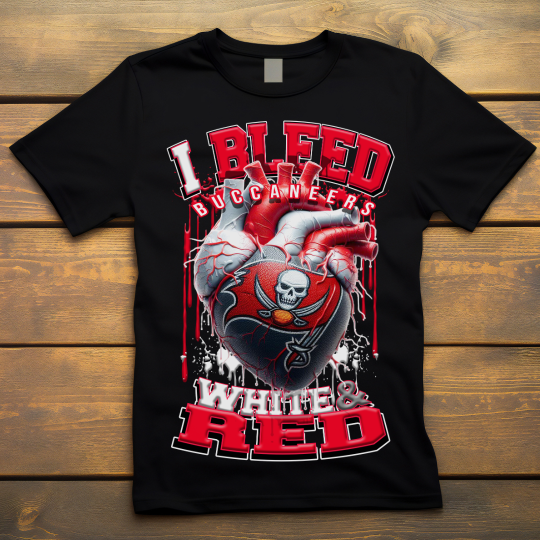 I Bleed Buccaneers Tee • Unisex T-Shirt T-Shirt