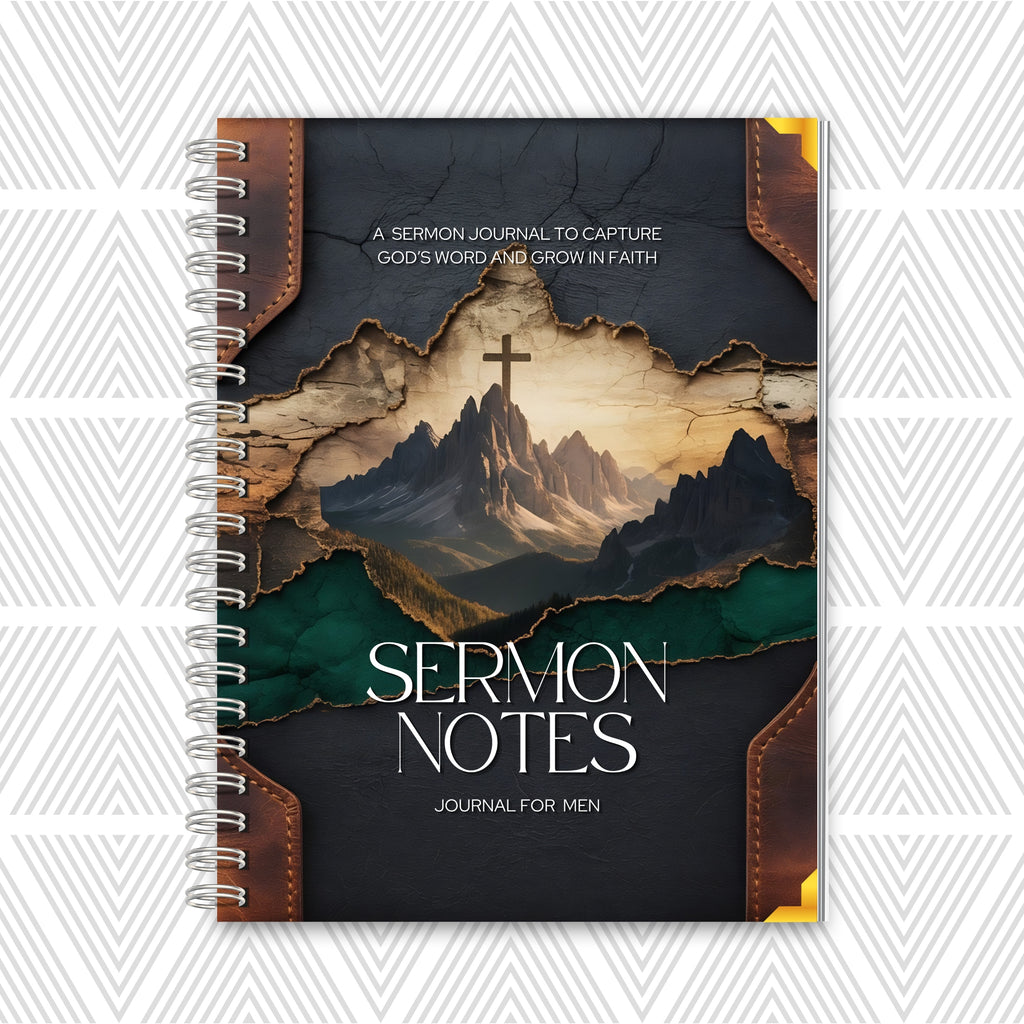Anchored Notes Sermon Journal for Men | 8x10"