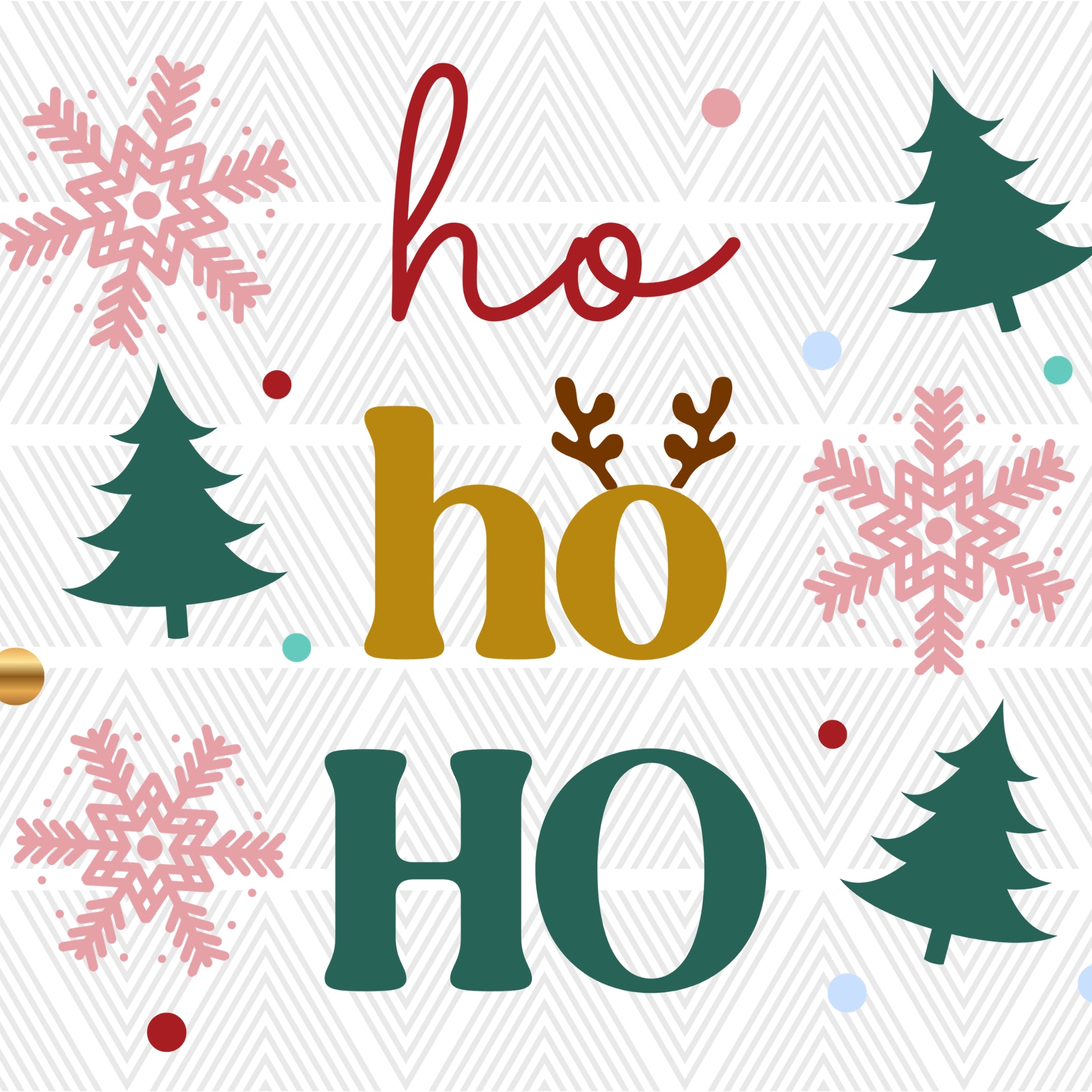 Ho Ho Ho Glass Cup