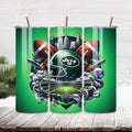 New York Jets Home Turf 20oz Stainless Steel Tumbler with Lid and Straw – New Jersey Skyline & MetLife Stadium