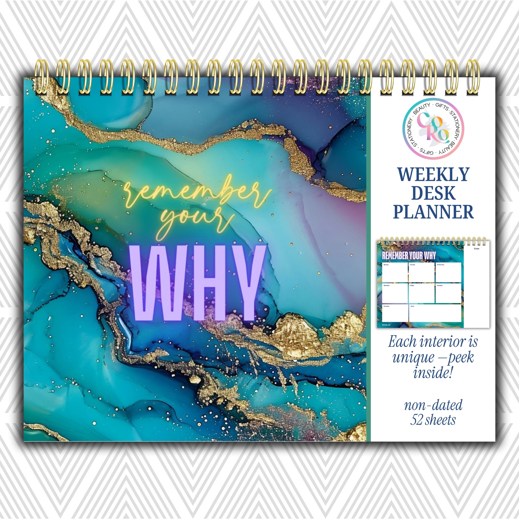 Weekly Desk Planner • 8.5 x 11"
