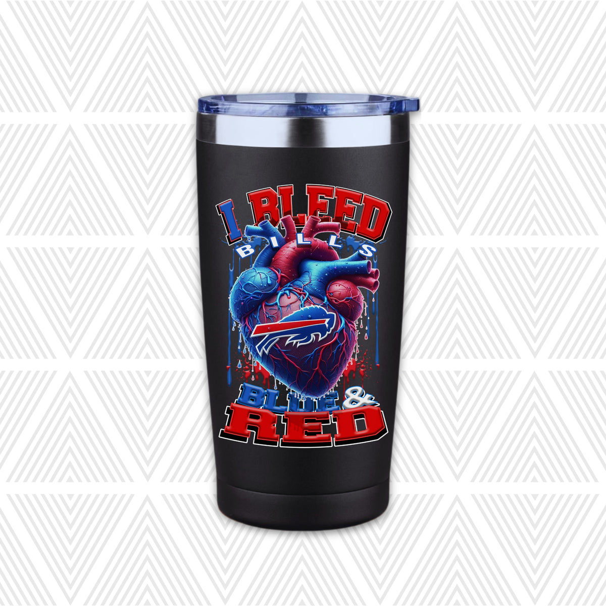 I Bleed Football Team 20oz Tumbler