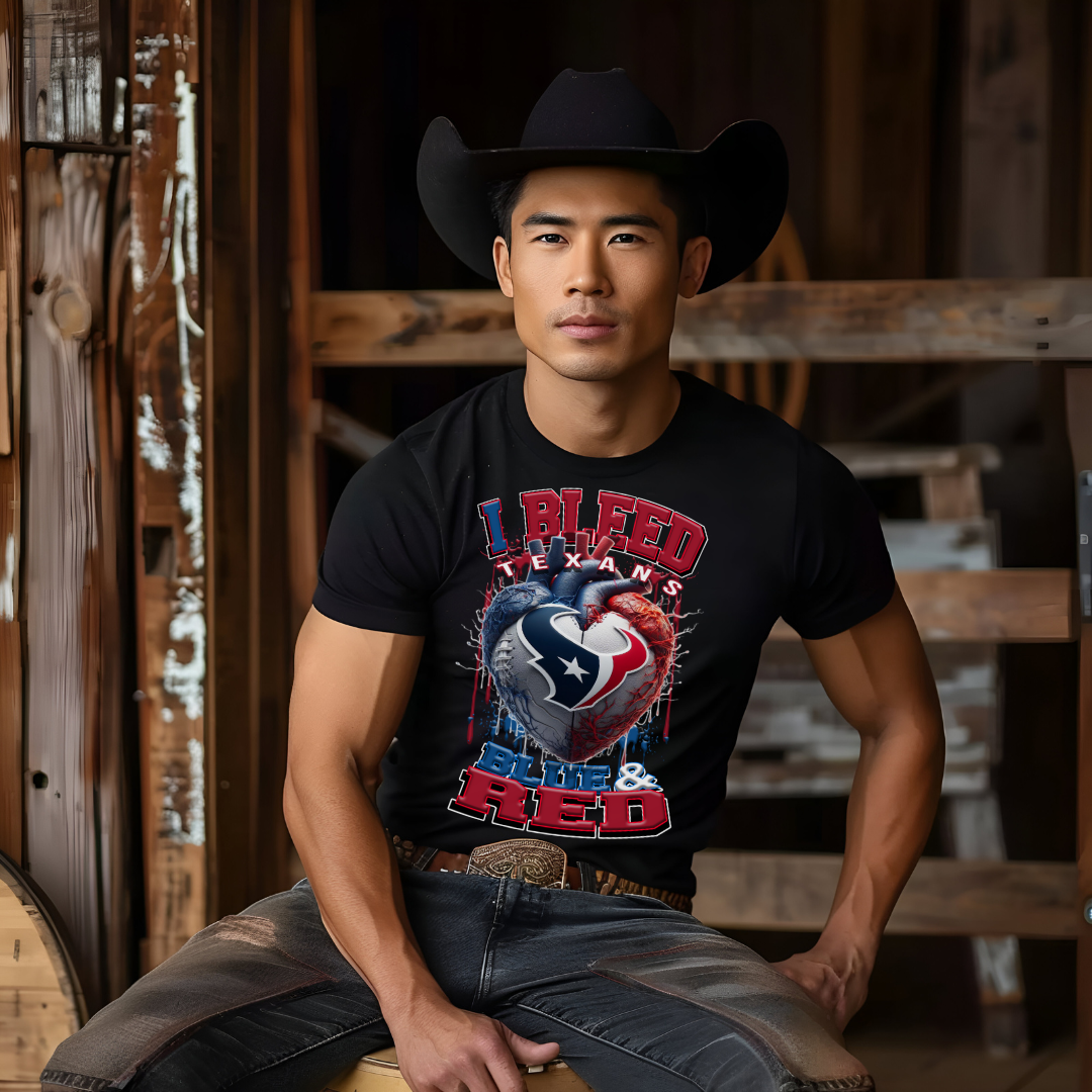 I Bleed Texans Tee • Unisex T-Shirt T-Shirt