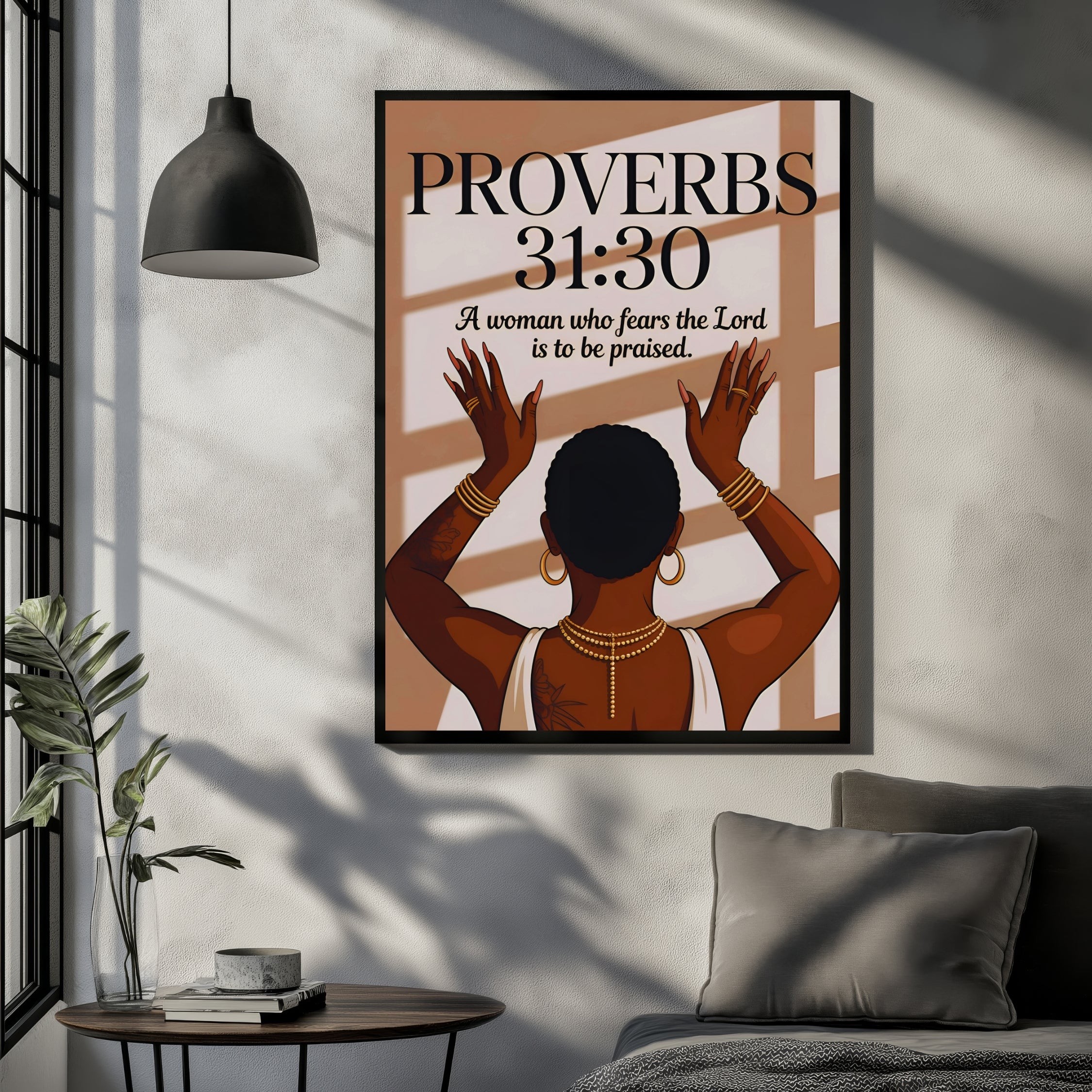 Proverbs 31:30 – A Woman Who Fears the Lord Christian Wall Art Print - CoRo & Company