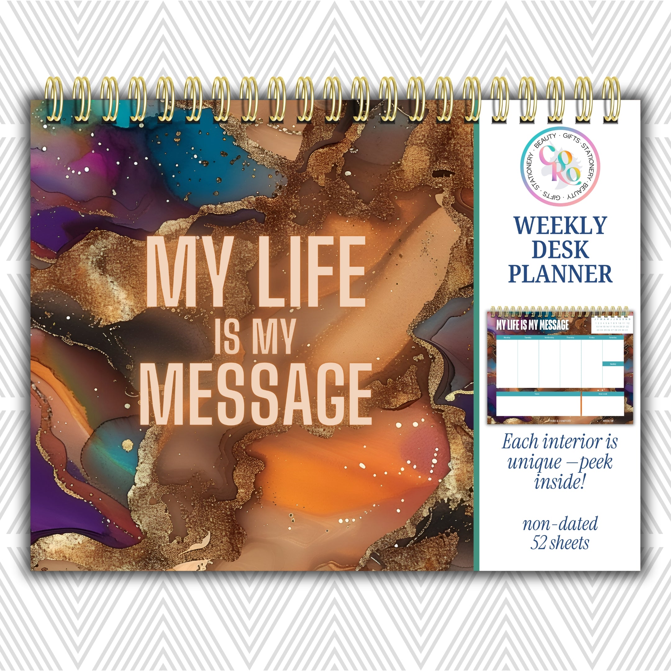 Weekly Desk Planner • 8.5 x 11"
