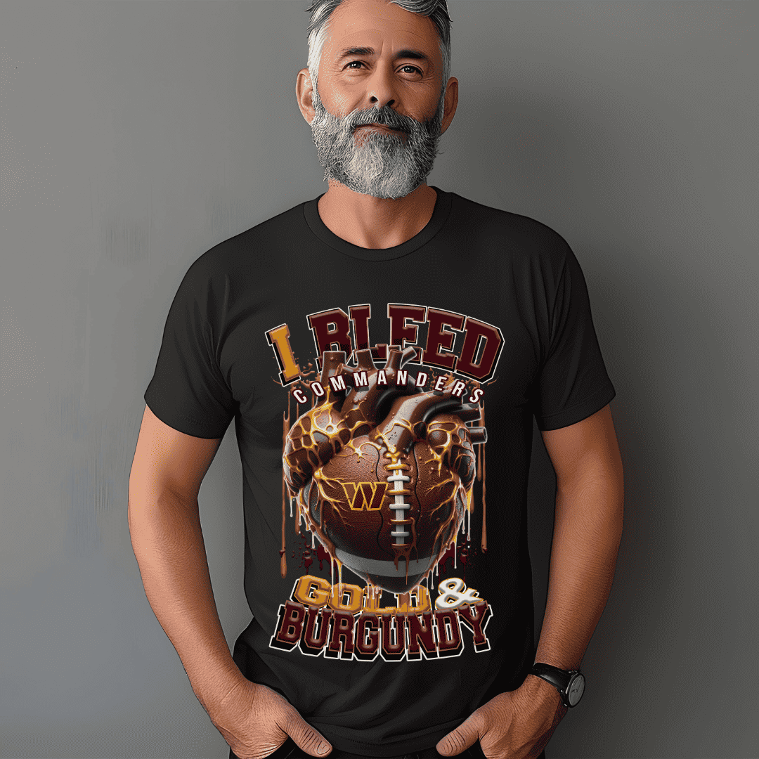 I Bleed Commanders Tee • Unisex T-Shirt T-Shirt