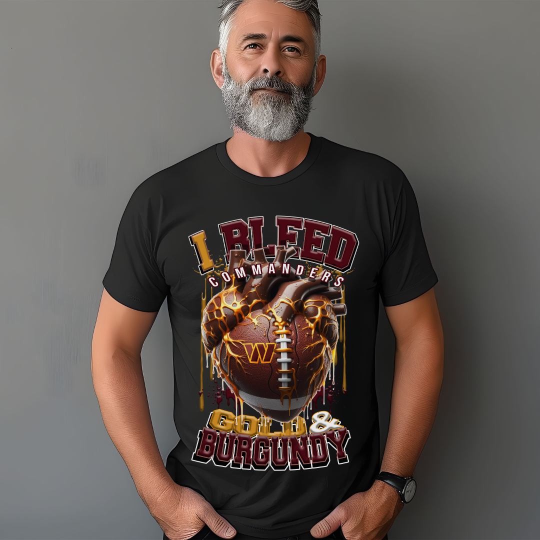 I Bleed Commanders Tee • Unisex T-Shirt T-Shirt