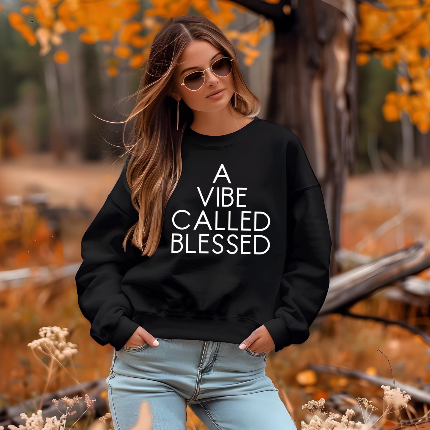 A Vibe Called Blessed Unisex Sweatshirt