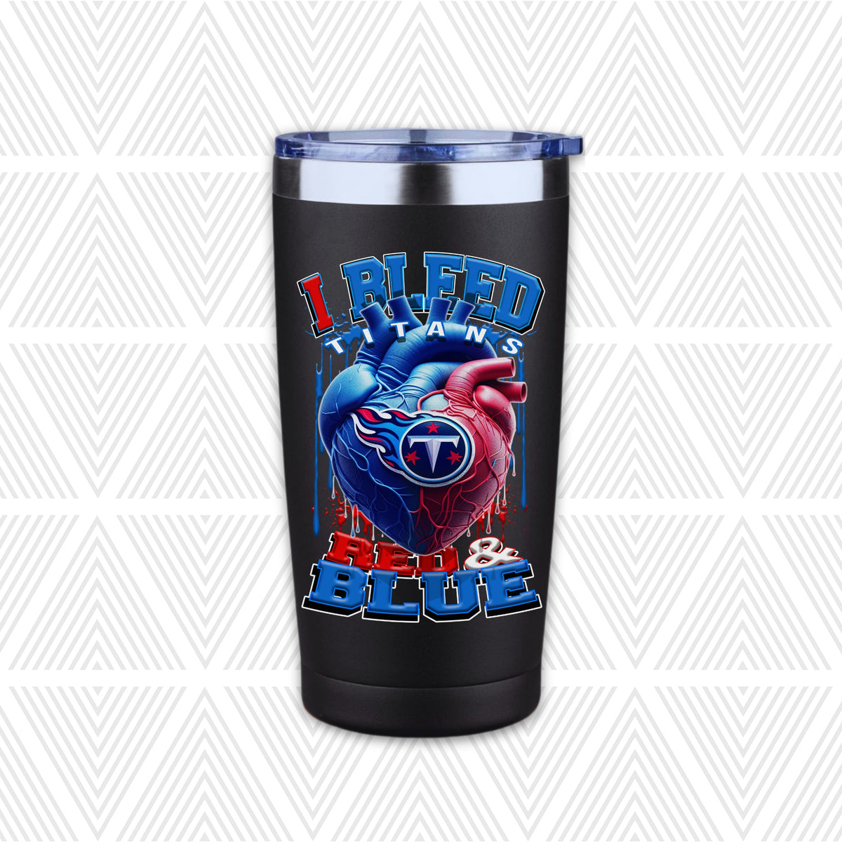 I Bleed Football Team 20oz Tumbler