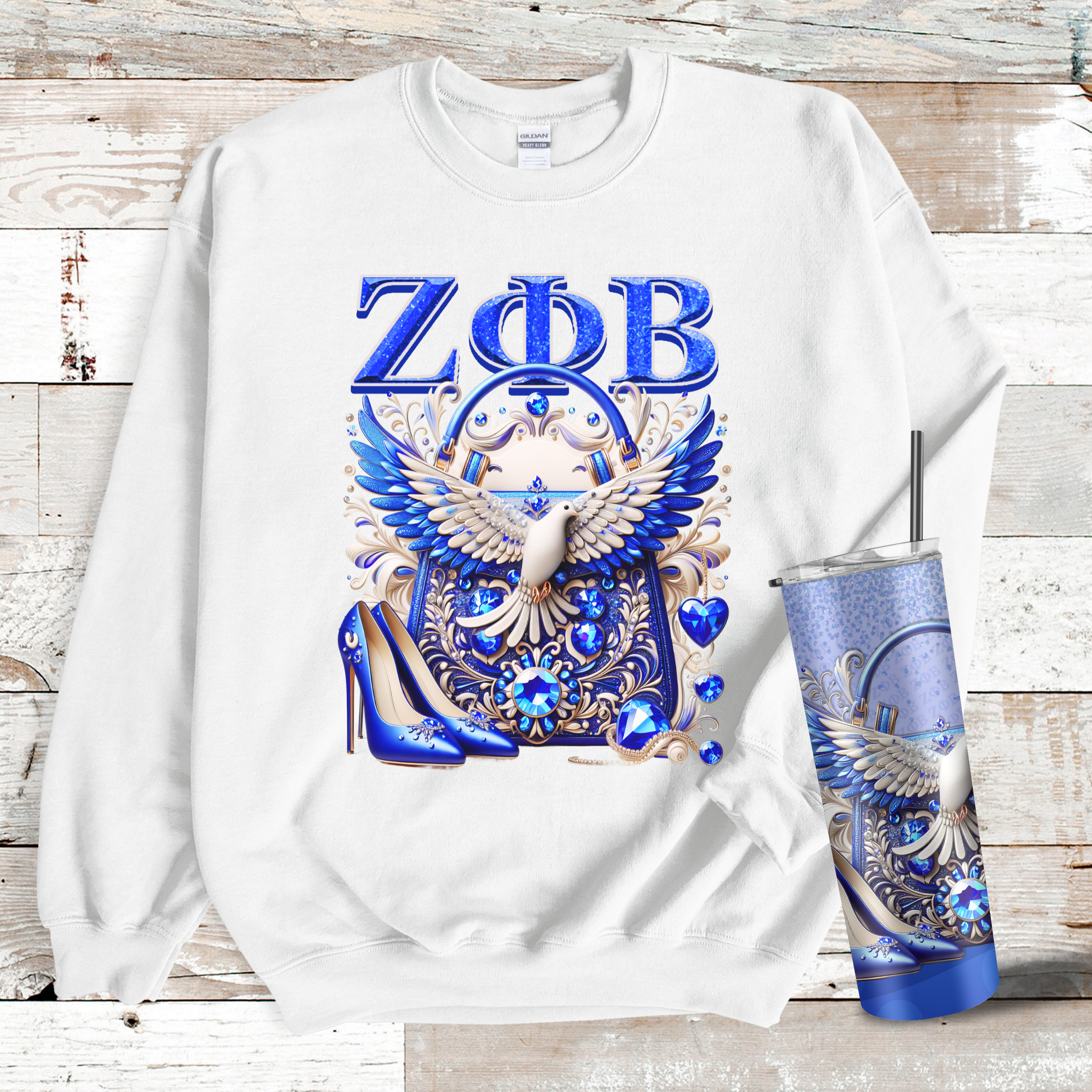 ZPB Sorority Spirit Gift Set White Gift Set