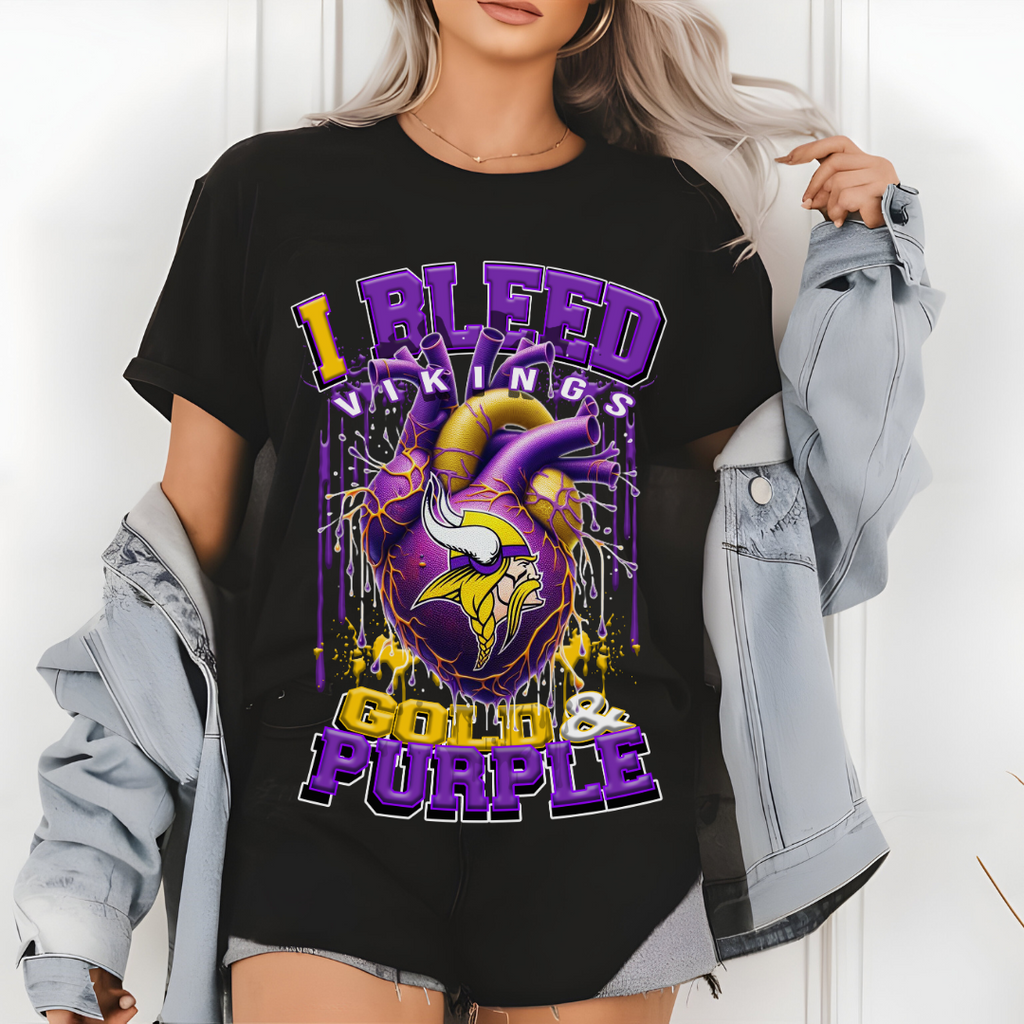 I Bleed Vikings Tee • Unisex T-Shirt T-Shirt