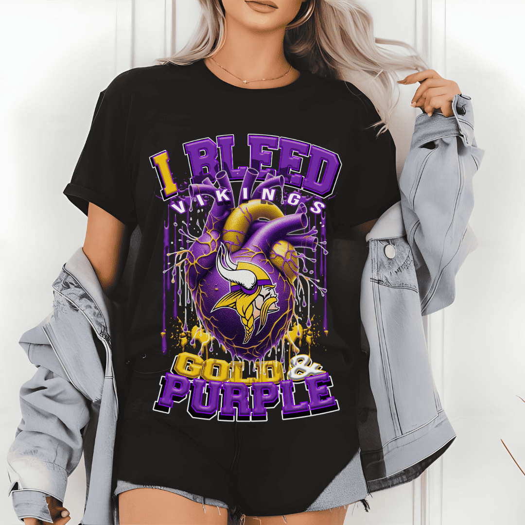 I Bleed Vikings Tee • Unisex T-Shirt T-Shirt