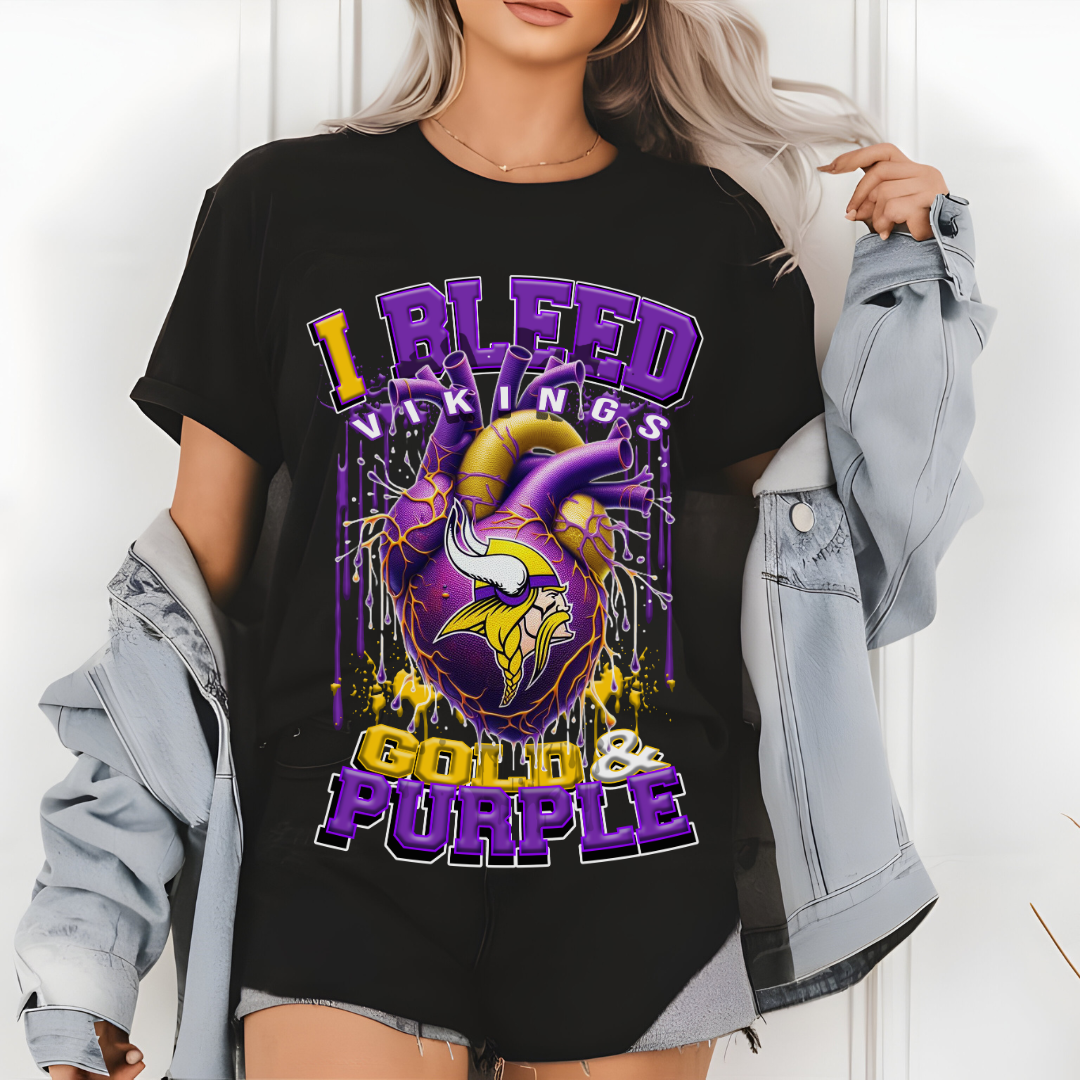 I Bleed Vikings Tee • Unisex T-Shirt T-Shirt