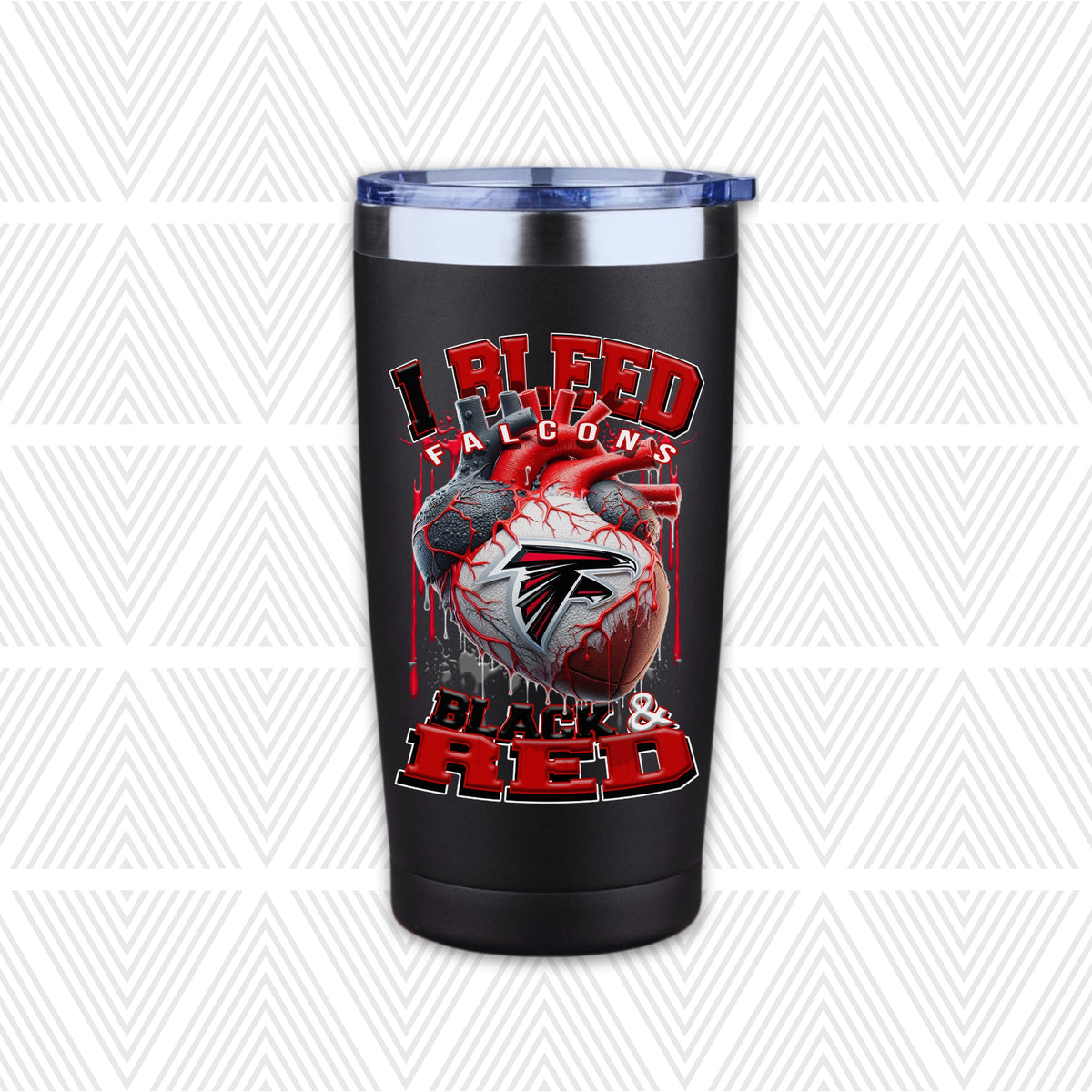 I Bleed Football Team 20oz Tumbler