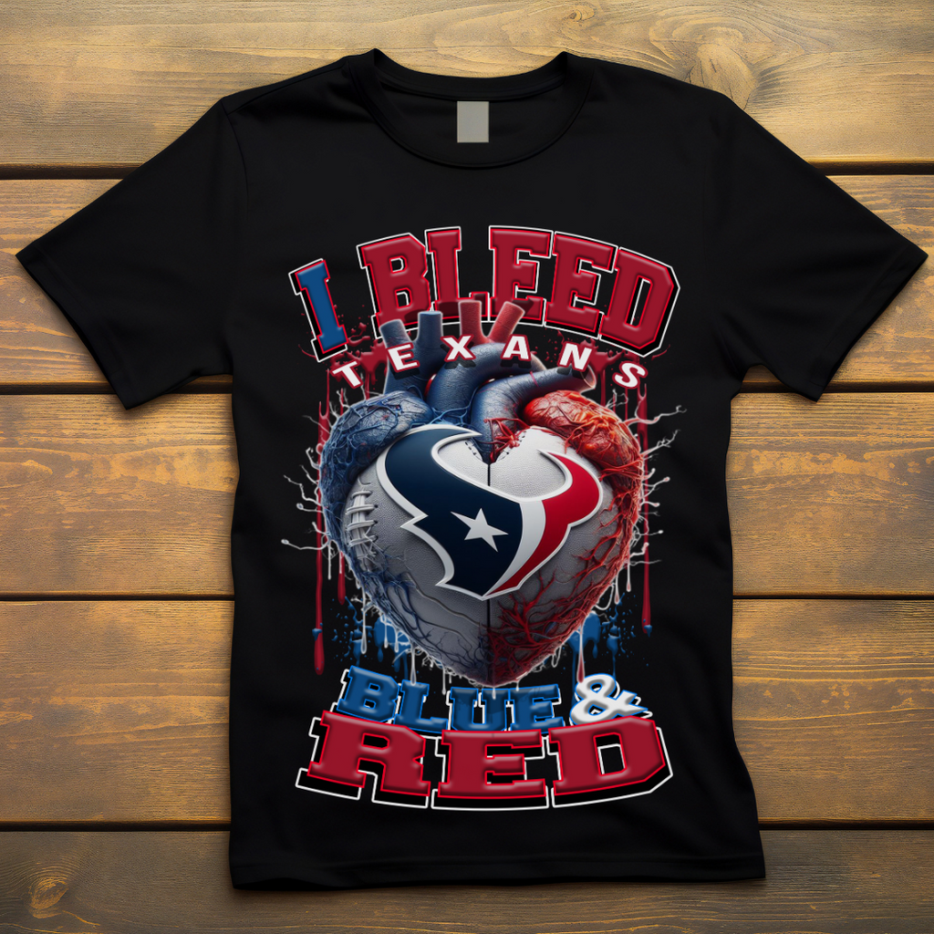I Bleed Texans Tee • Unisex T-Shirt T-Shirt