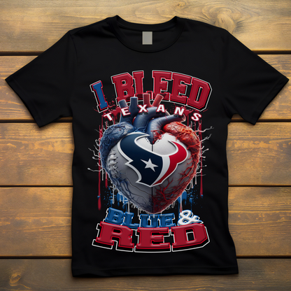 I Bleed Texans Tee • Unisex T-Shirt