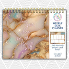 Love You When No One Else Will Weekly Desk Planner | Undated Self-Love Weekly Planner Love You When No One Else Will
