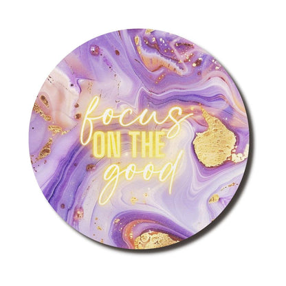 Focus On The Good Round Mouse Pad