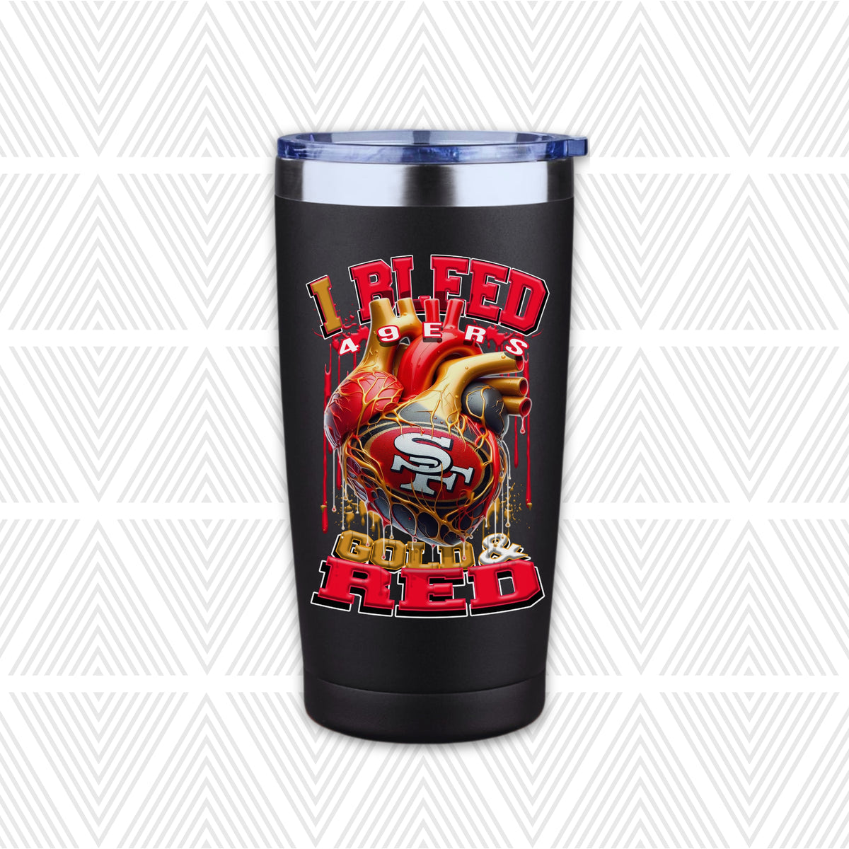 I Bleed Football Team 20oz Tumbler