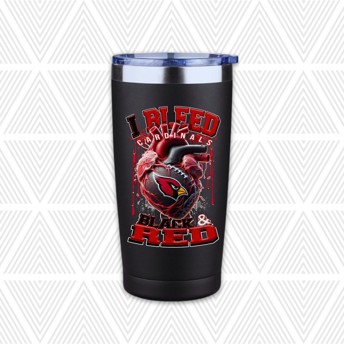 I Bleed Football Team 20oz Tumbler