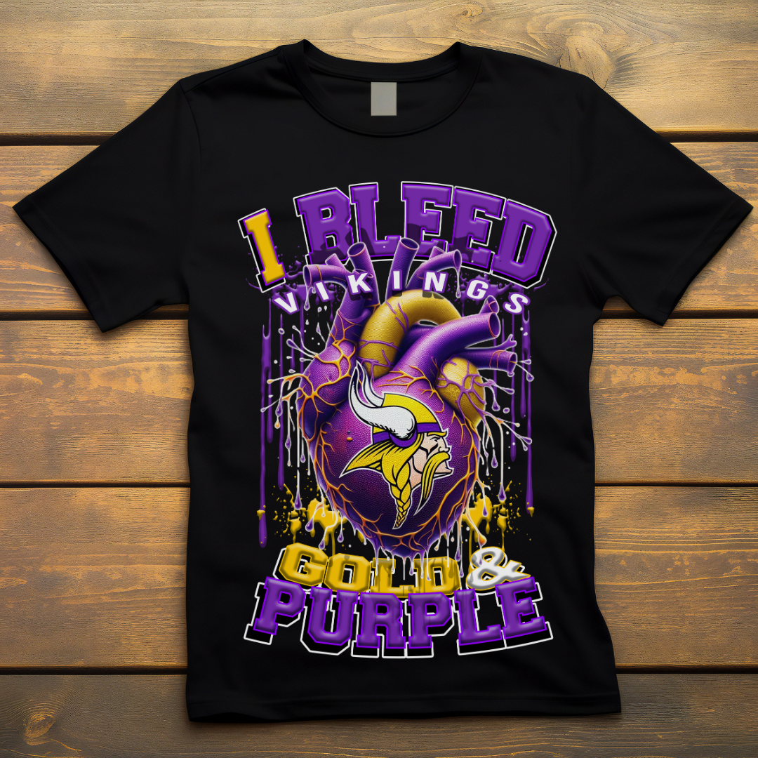 I Bleed Vikings Tee • Unisex T-Shirt T-Shirt