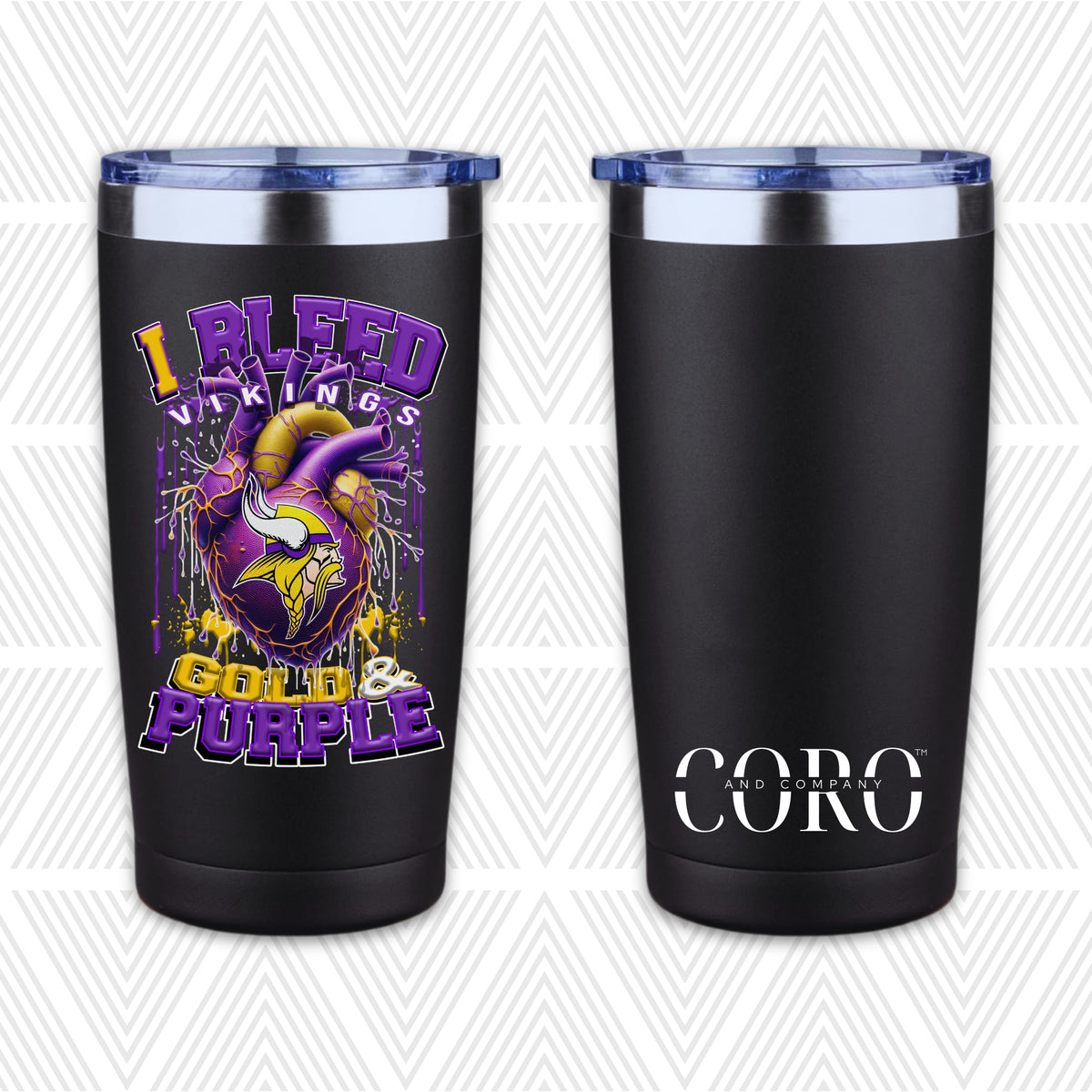 I Bleed Football Team 20oz Tumbler
