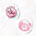 Cowgirls Do It Better Car Coaster Set (2-Pack) Car Coaster