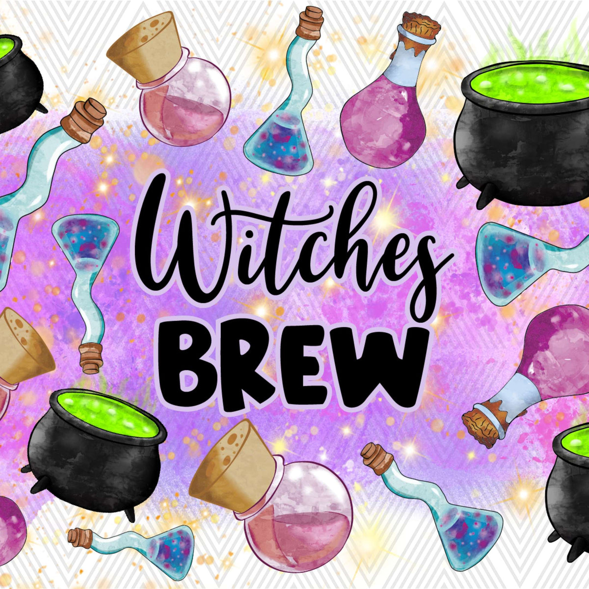 Witches Brew Glass Cup