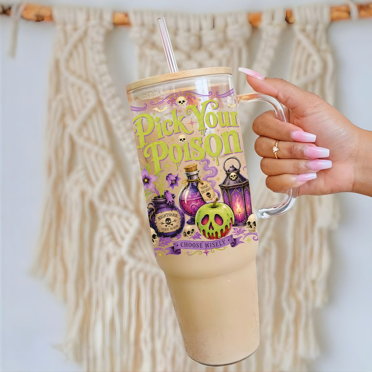 Pick Your Poison Glass Cup