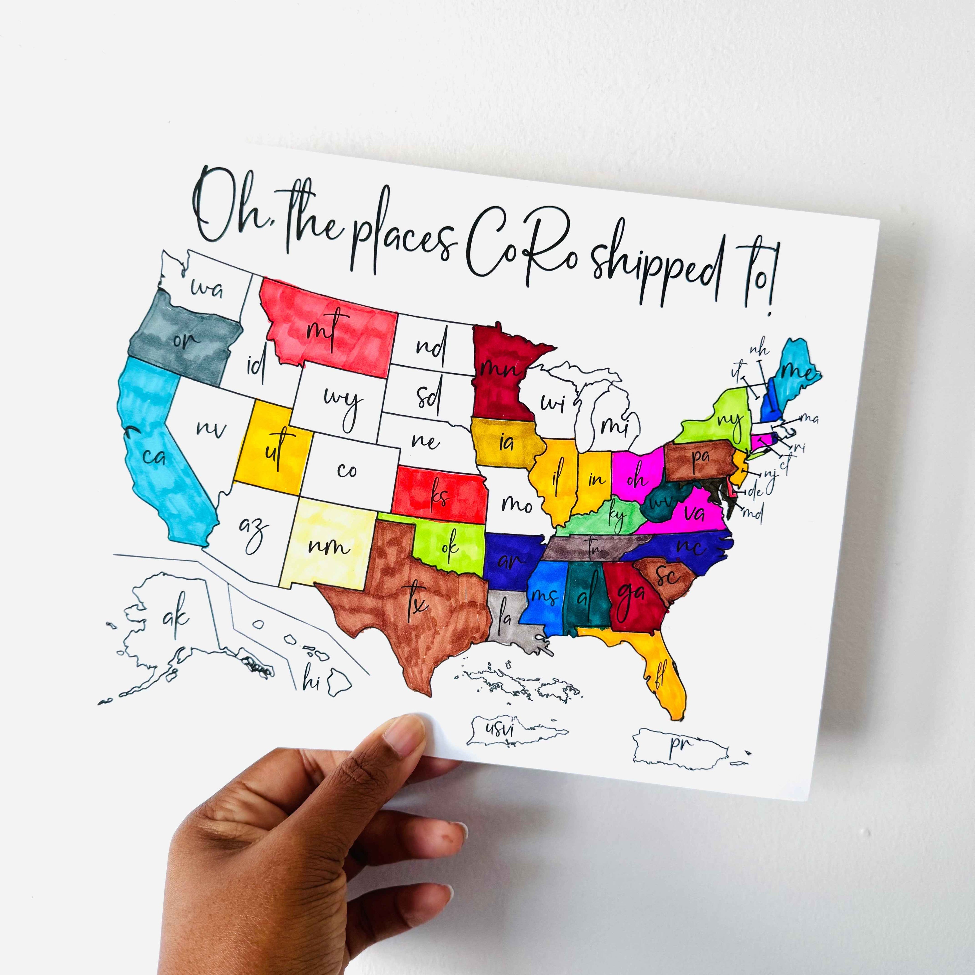 USA Small Business Sales Map Digital Goods
