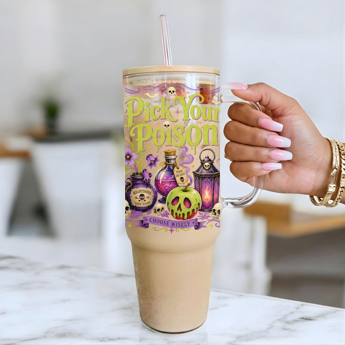 Pick Your Poison Glass Cup