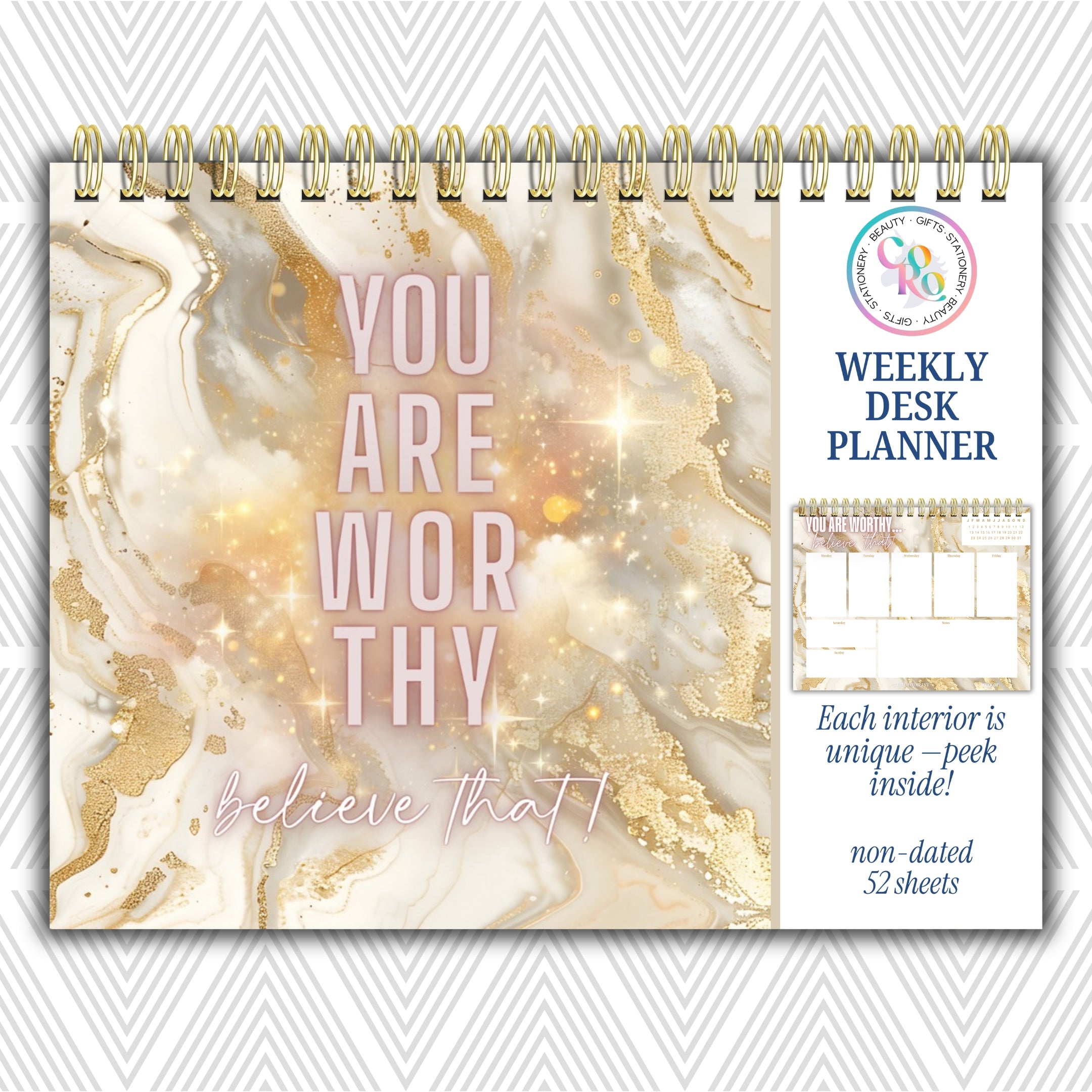 Weekly Desk Planner • 8.5 x 11"