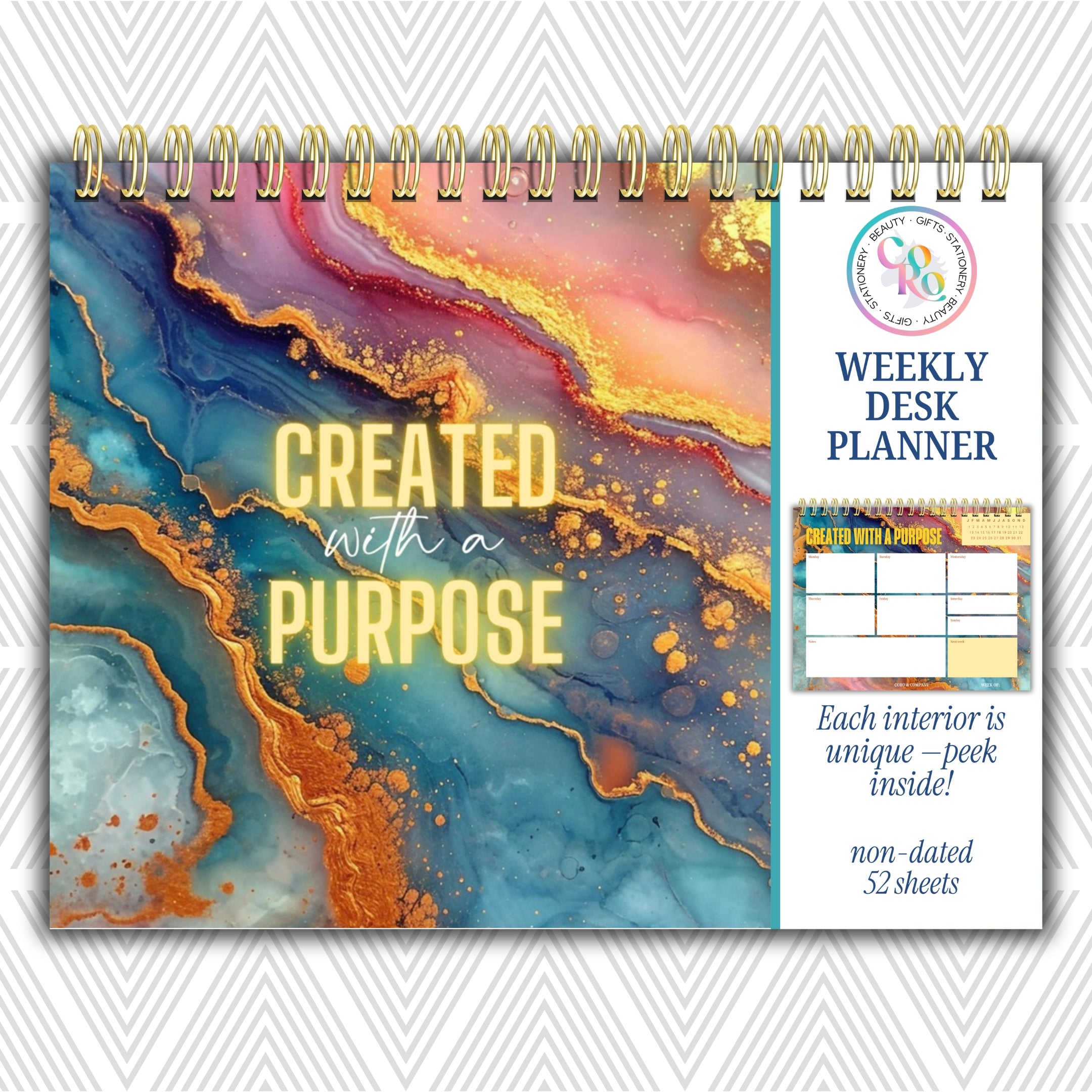 Weekly Desk Planner • 8.5 x 11"