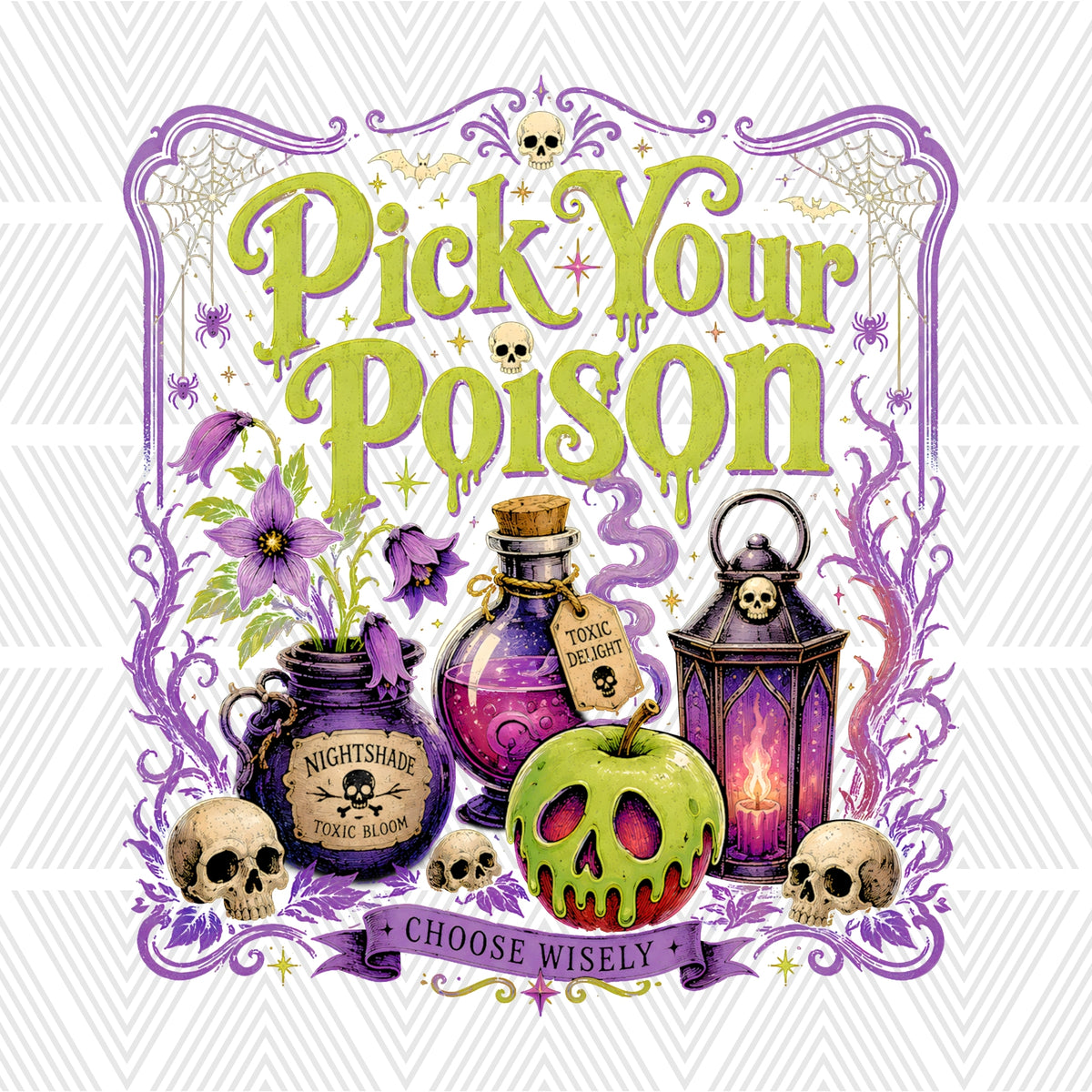 Pick Your Poison Glass Cup