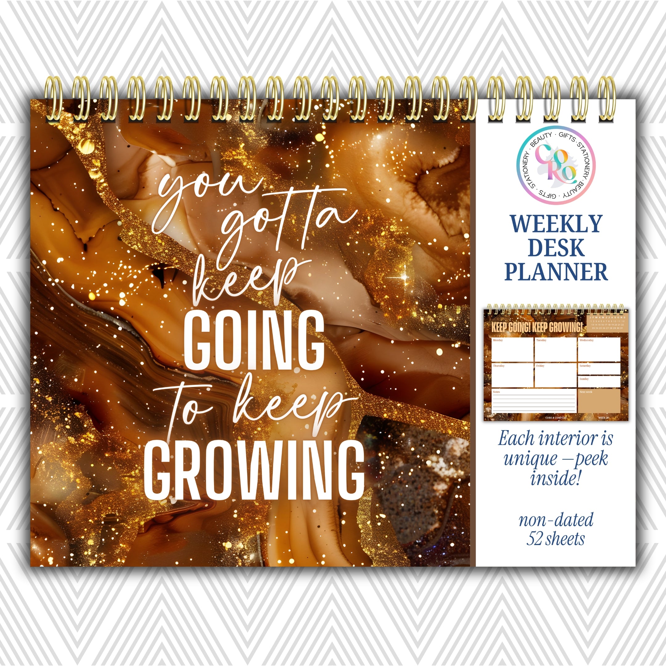 Weekly Desk Planner • 8.5 x 11"