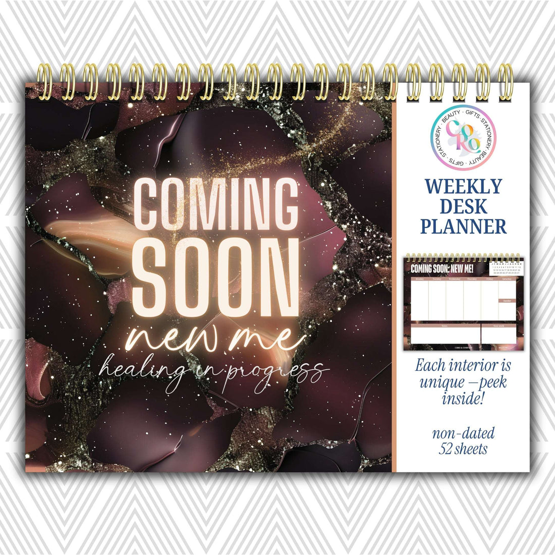 Coming Soon: New Me Weekly Desk Planner | Undated Self-Love Weekly Planner Coming Soon New Me