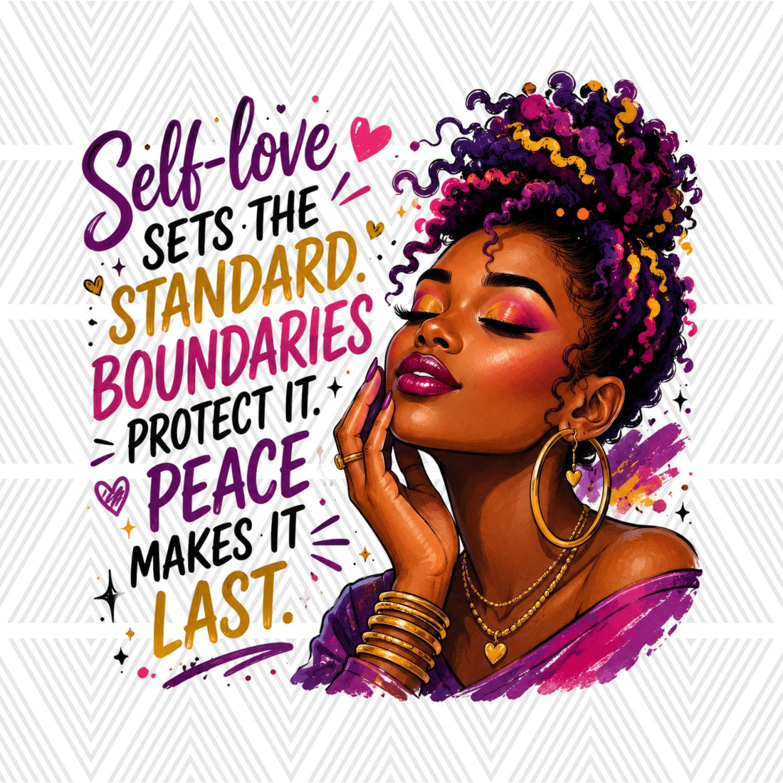 Self-Love Sets the Standard Glass Cup