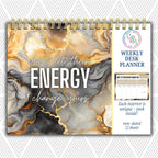 Don't Let Their Energy Change You Weekly Desk Planner | Undated Self-Love Weekly Planner Don't Let Their Energy Change Yours