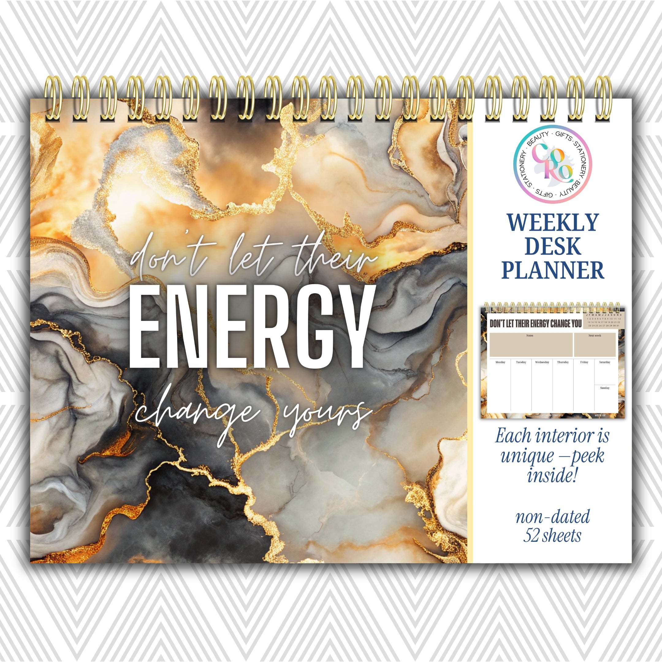 Weekly Desk Planner • 8.5 x 11"