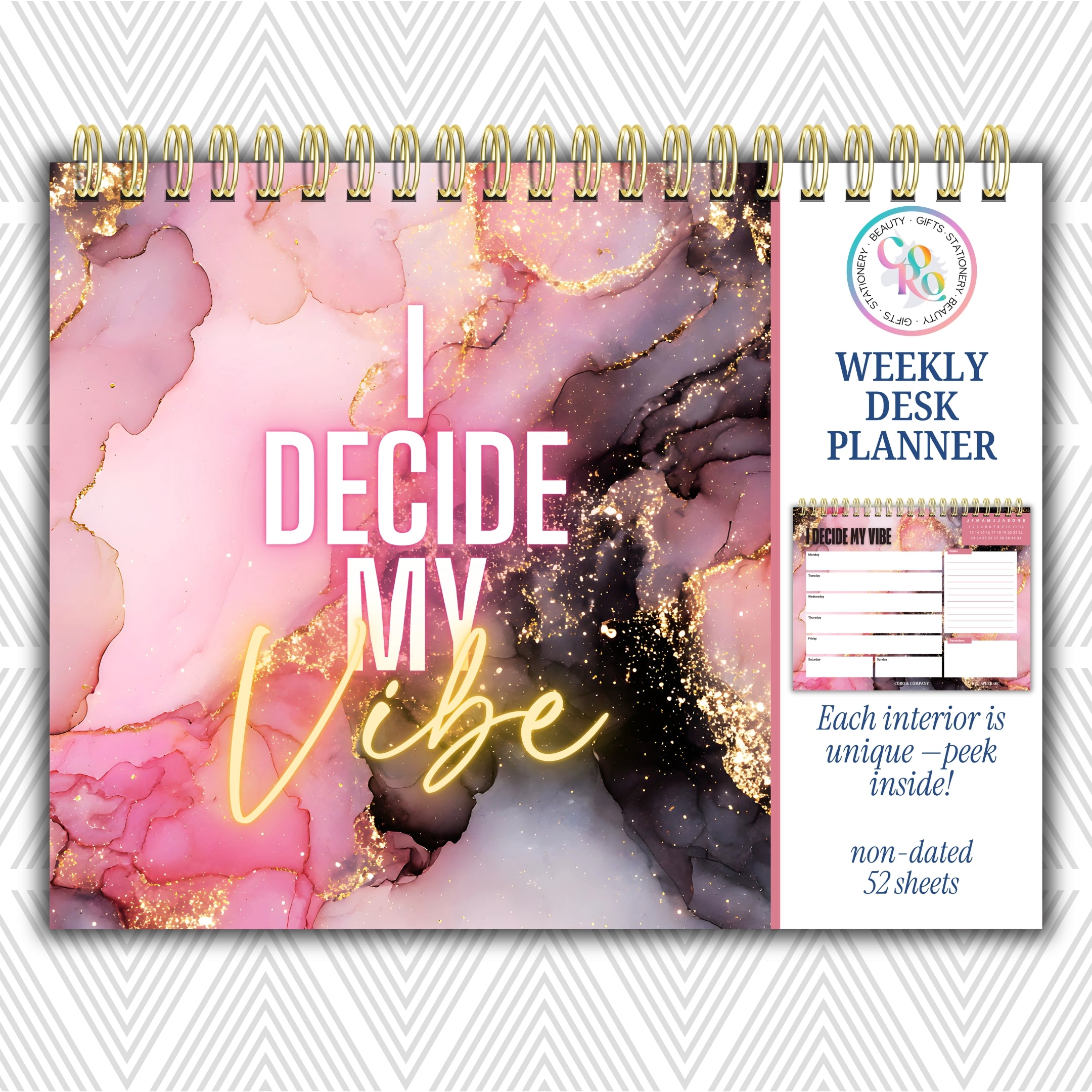 Weekly Desk Planner • 8.5 x 11"
