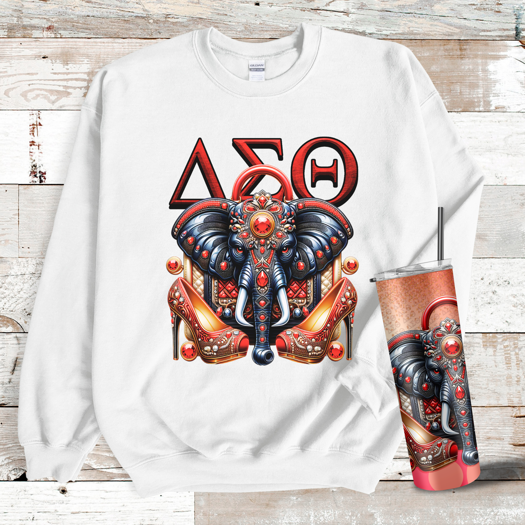 DST Sorority Spirit Gift Set White Gift Set