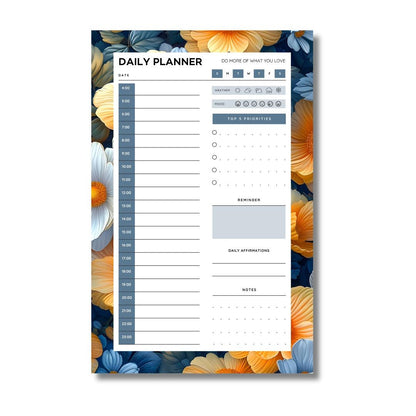 Yellow Bluesky Desktop Daily Planner • 6 x 9"