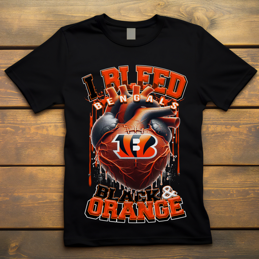 I Bleed Bengals Tee • Unisex T-Shirt