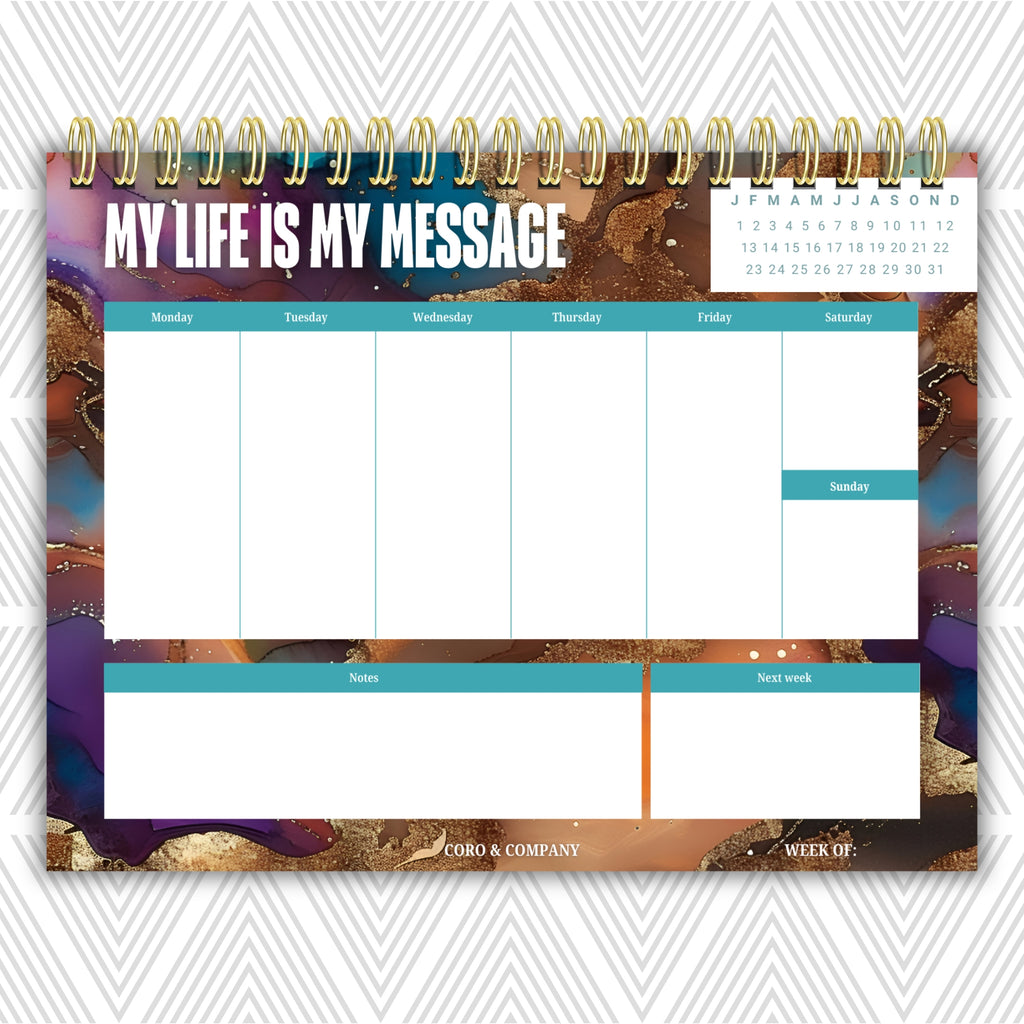 Weekly Desk Planner • 8.5 x 11" - CoRo & Company
