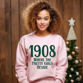 1908 Where the Pretty Girls Reside Unisex Sweatshirt Pink Sweater