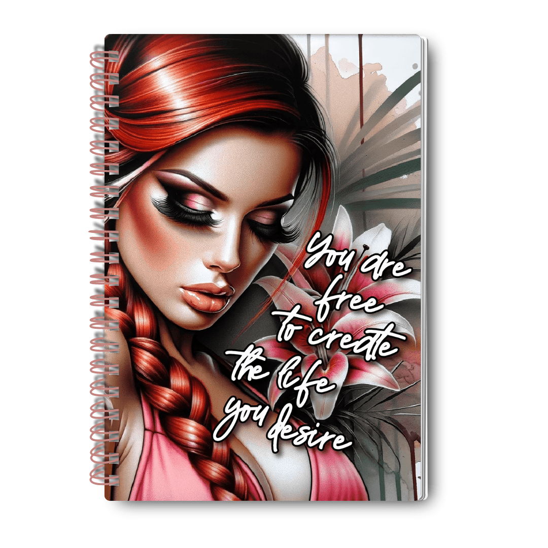 Create The Life You Desire Spiral Lined Notebook