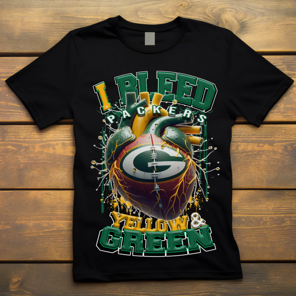 I Bleed Packers Tee • Unisex T-Shirt T-Shirt